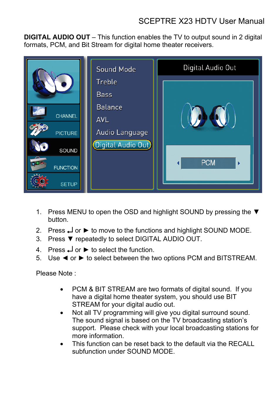 Sceptre X23RV-KOMODO User Manual | Page 68 / 111