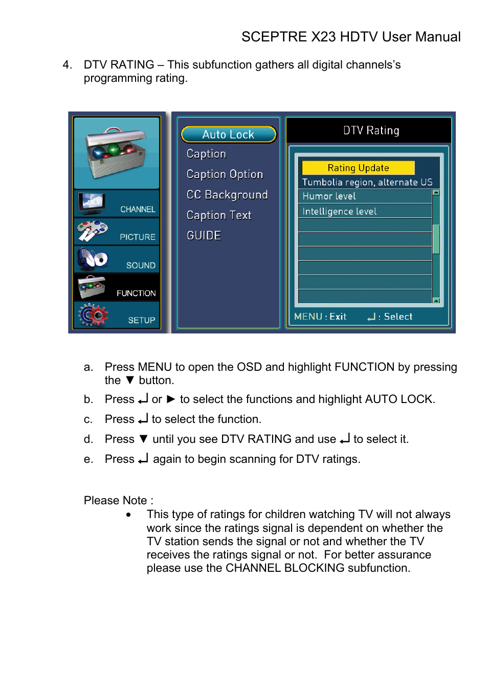 Sceptre X23RV-KOMODO User Manual | Page 73 / 111