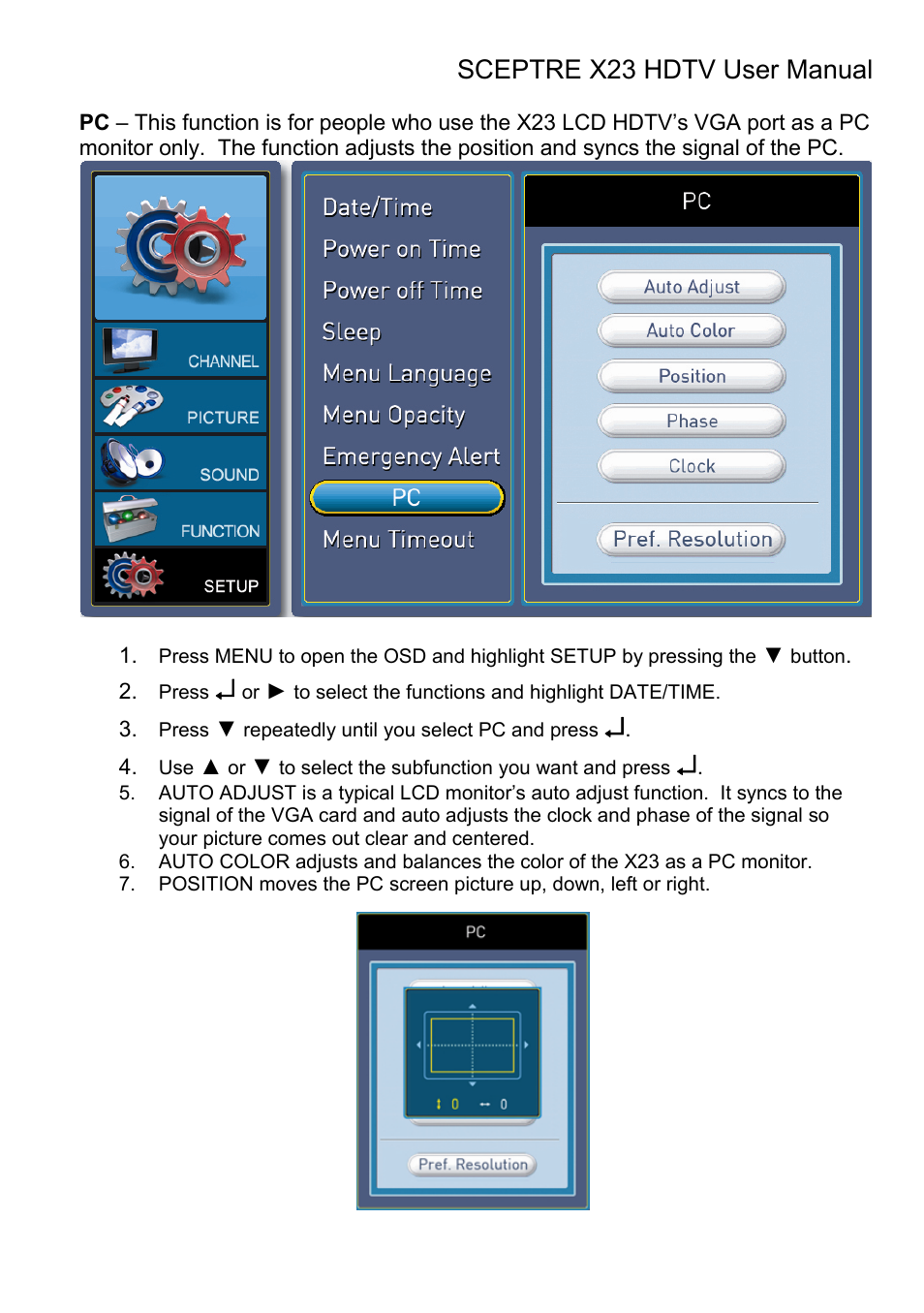 Sceptre X23RV-KOMODO User Manual | Page 87 / 111