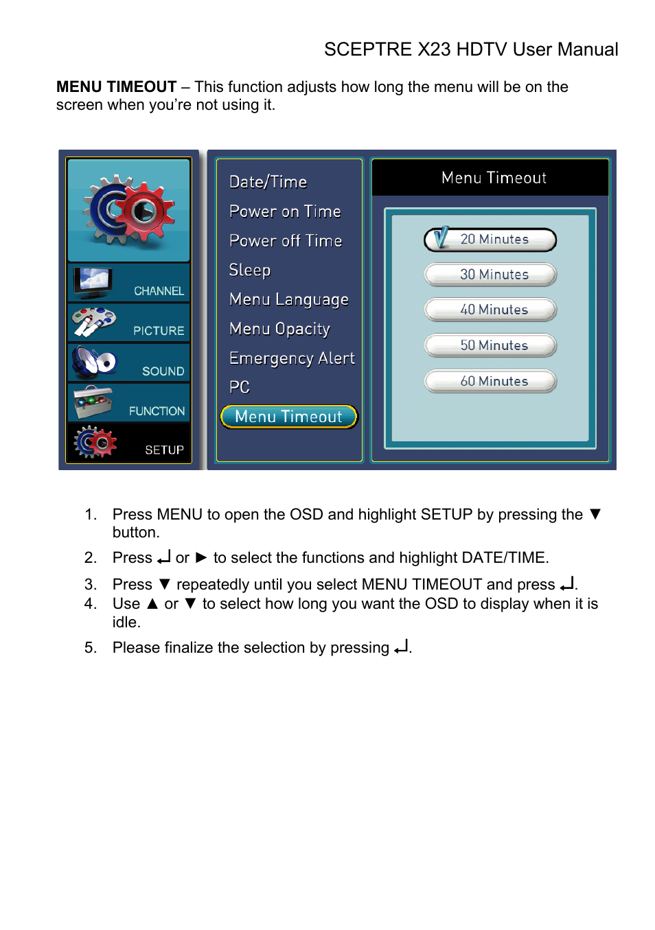 Sceptre X23RV-KOMODO User Manual | Page 89 / 111