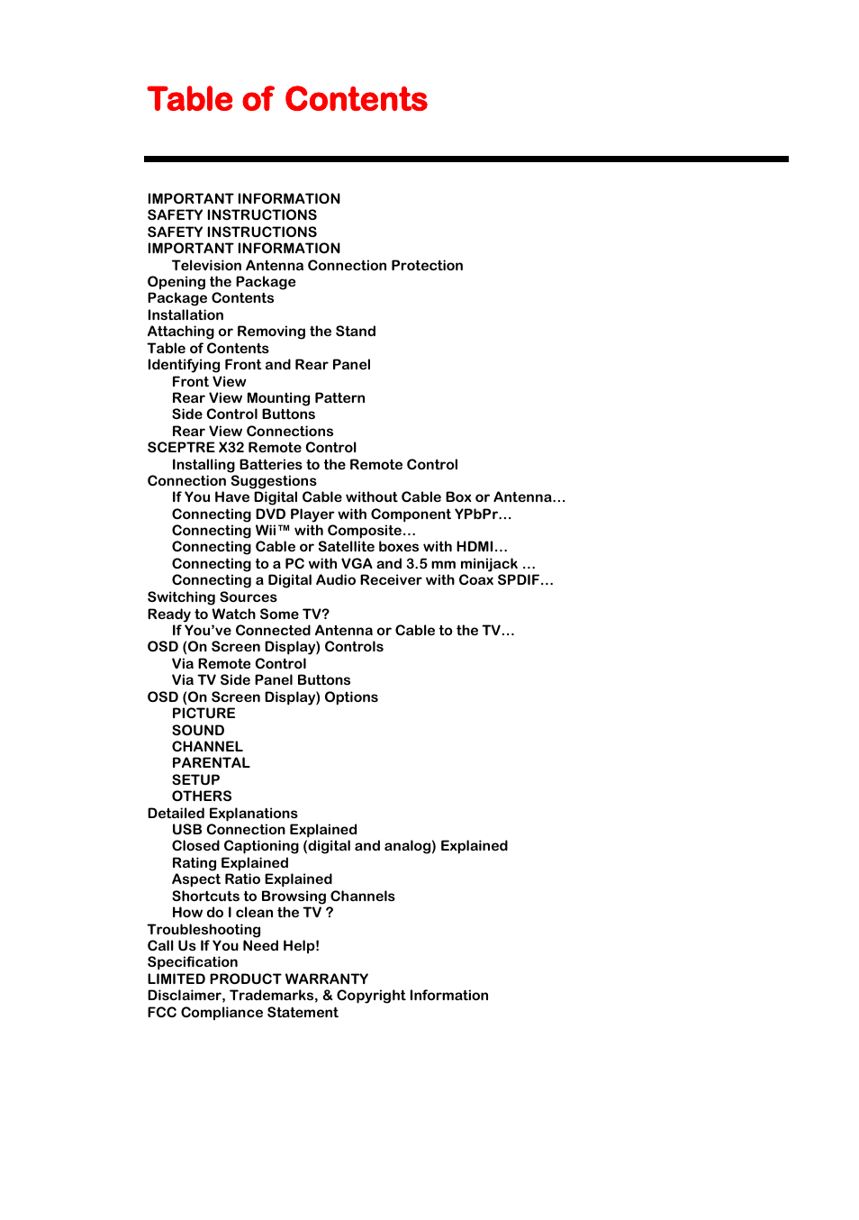Sceptre X320BV-HD User Manual | Page 9 / 51