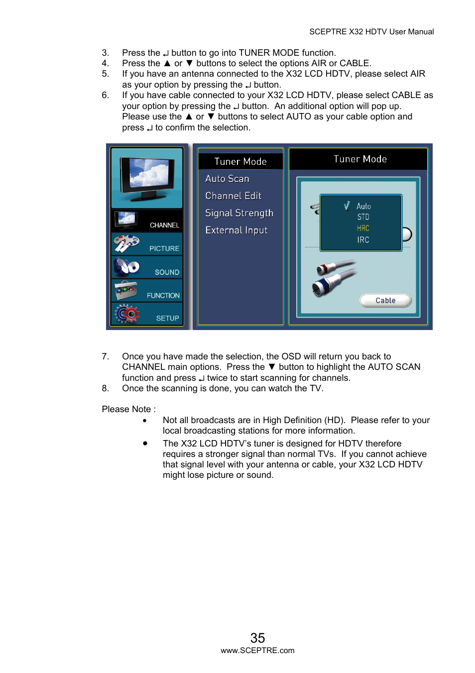 Sceptre X32BV-NAGA User Manual | Page 35 / 93