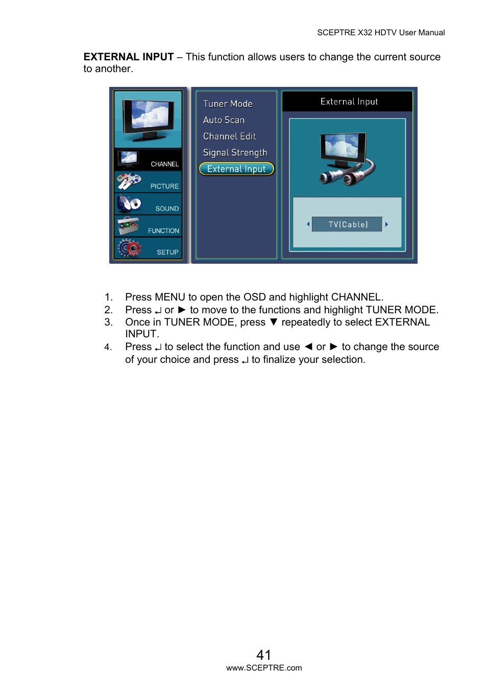 Sceptre X32BV-NAGA User Manual | Page 41 / 93