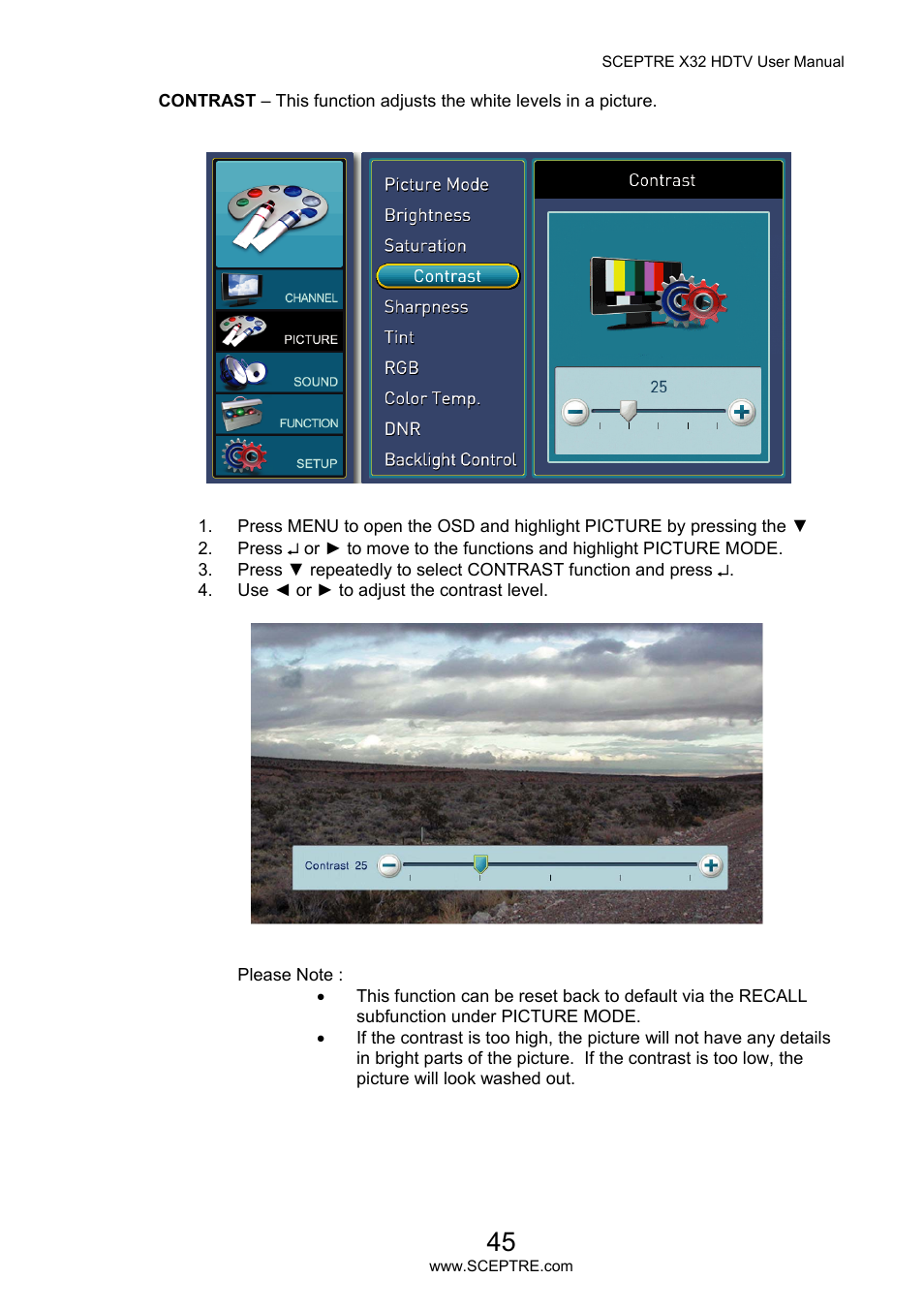 Sceptre X32BV-NAGA User Manual | Page 45 / 93