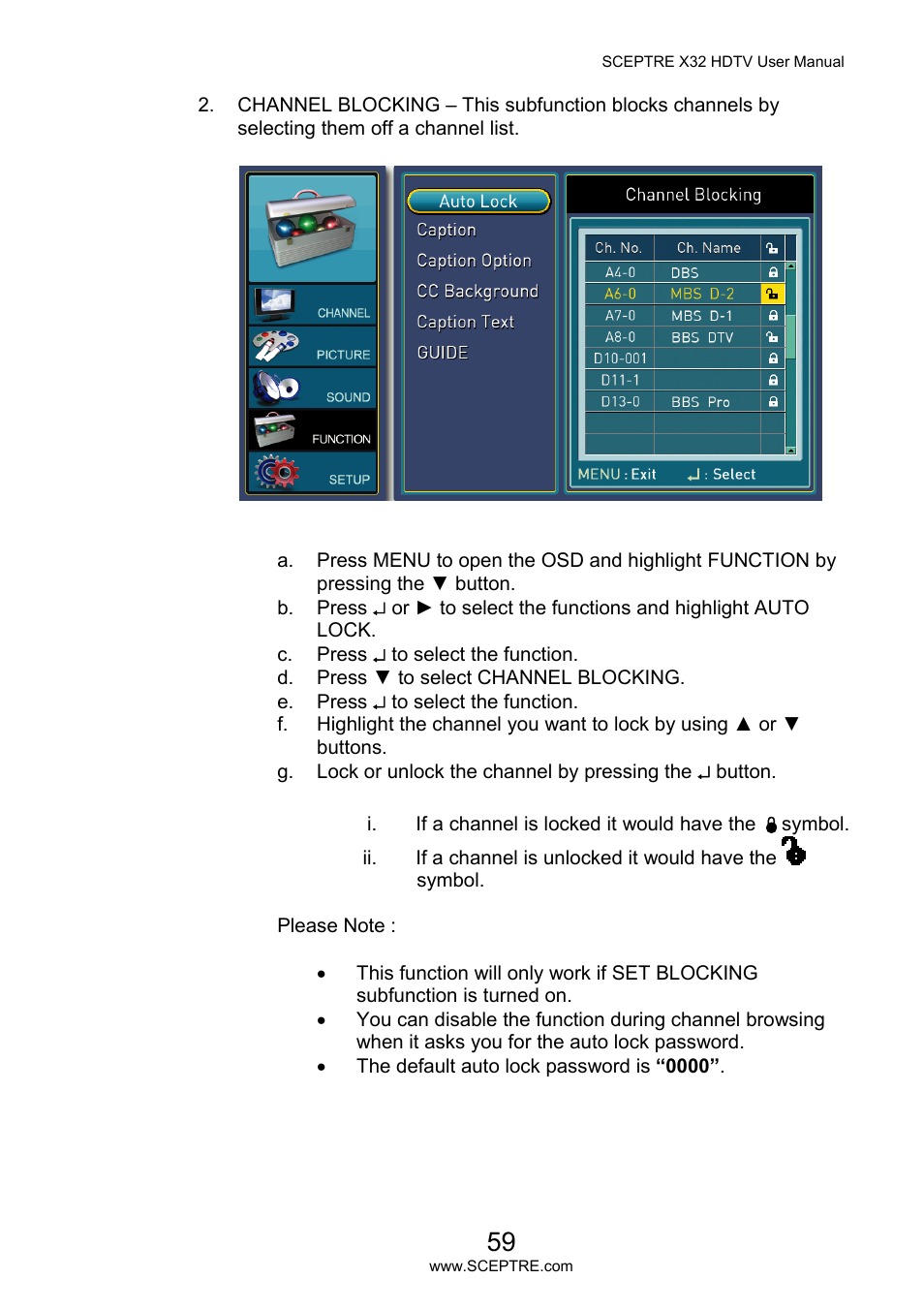 Sceptre X32BV-NAGA User Manual | Page 59 / 93