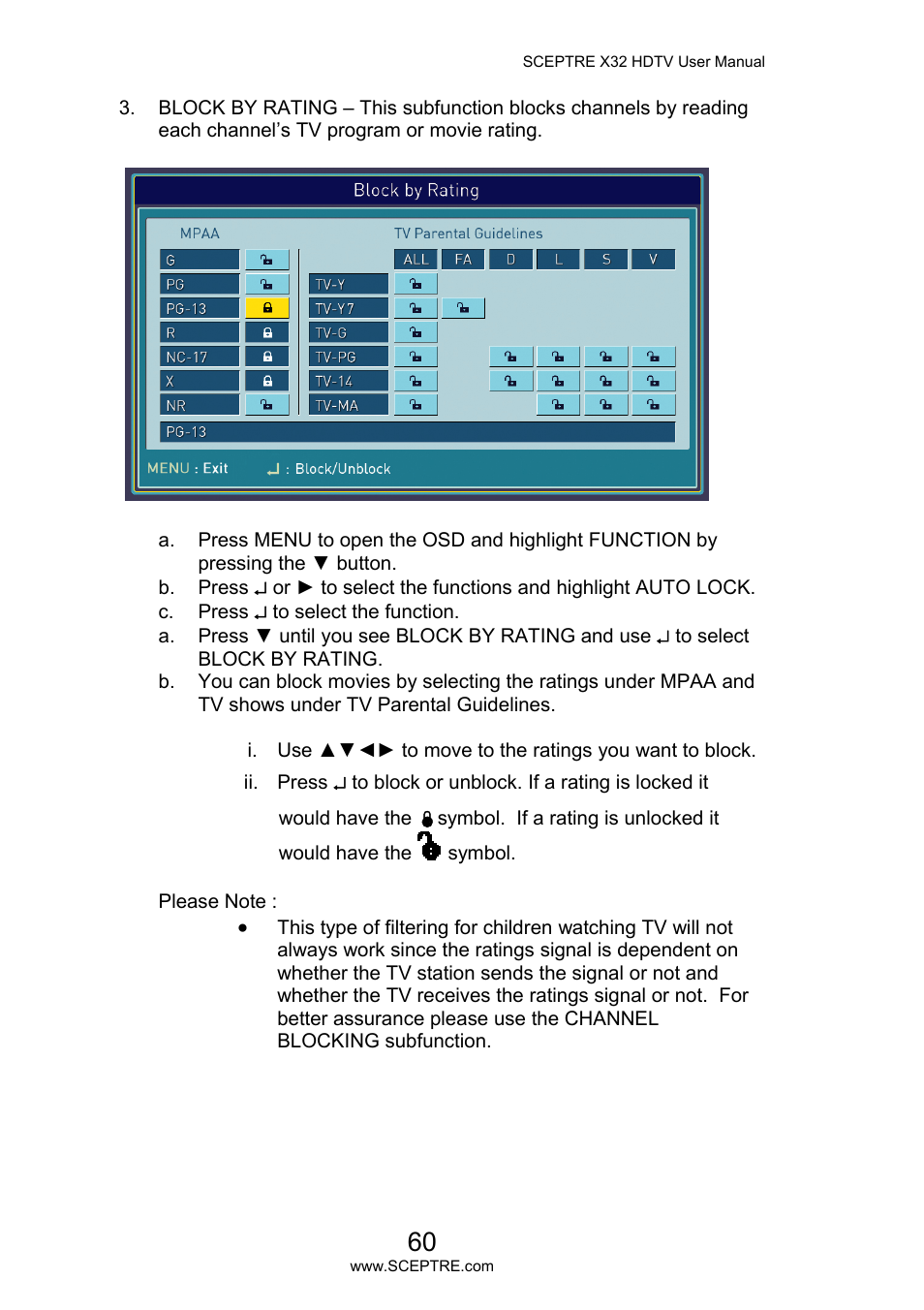 Sceptre X32BV-NAGA User Manual | Page 60 / 93