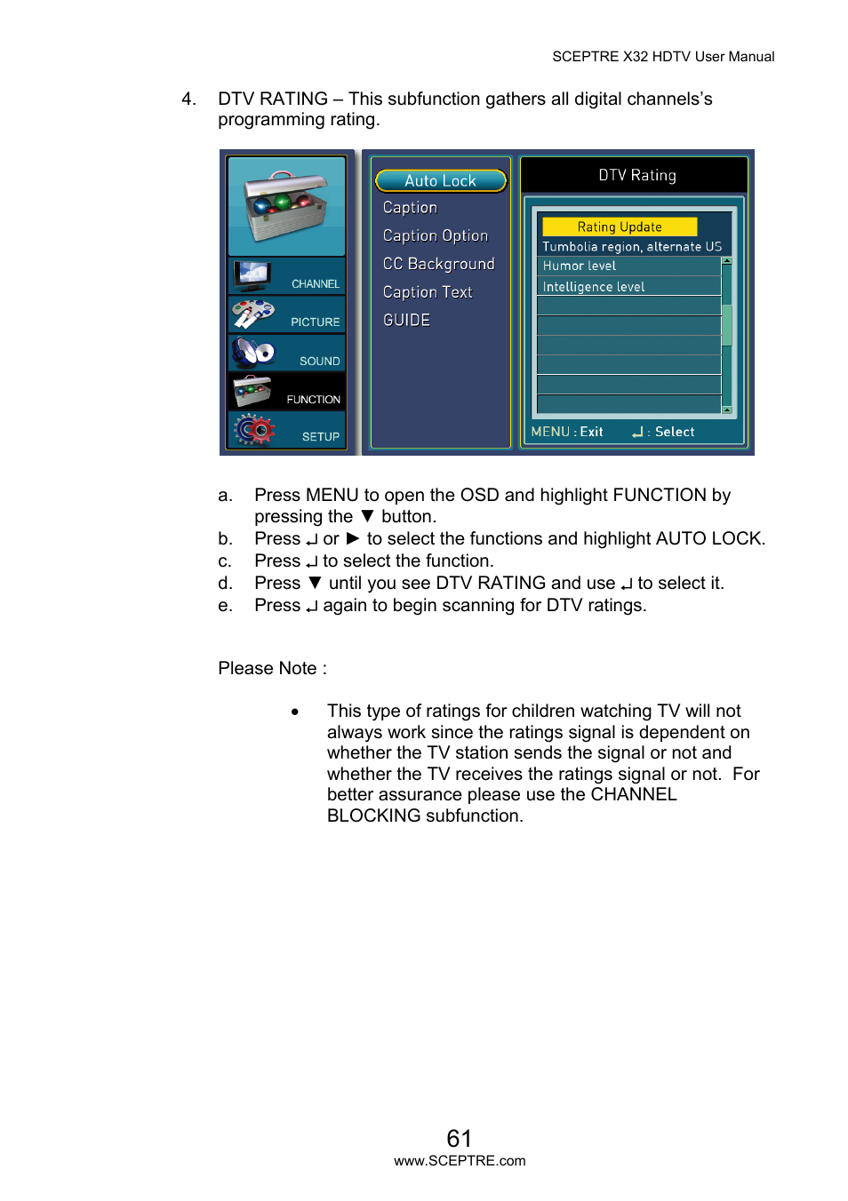 Sceptre X32BV-NAGA User Manual | Page 61 / 93