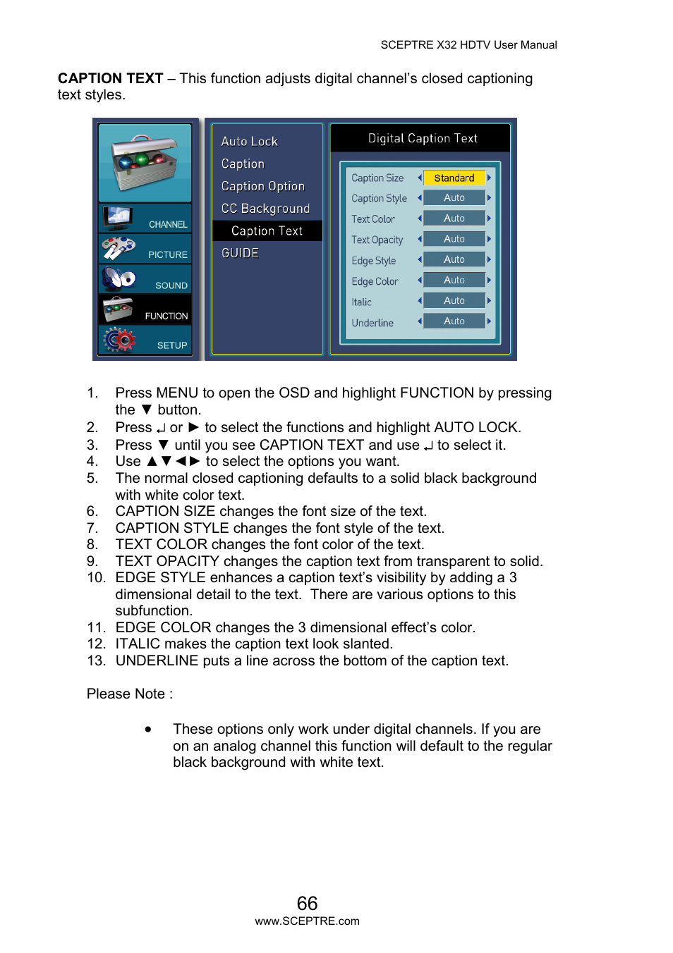 Sceptre X32BV-NAGA User Manual | Page 66 / 93