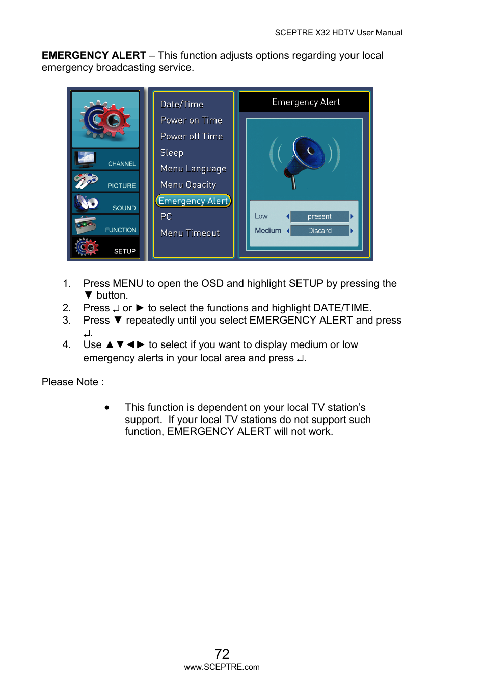 Sceptre X32BV-NAGA User Manual | Page 72 / 93