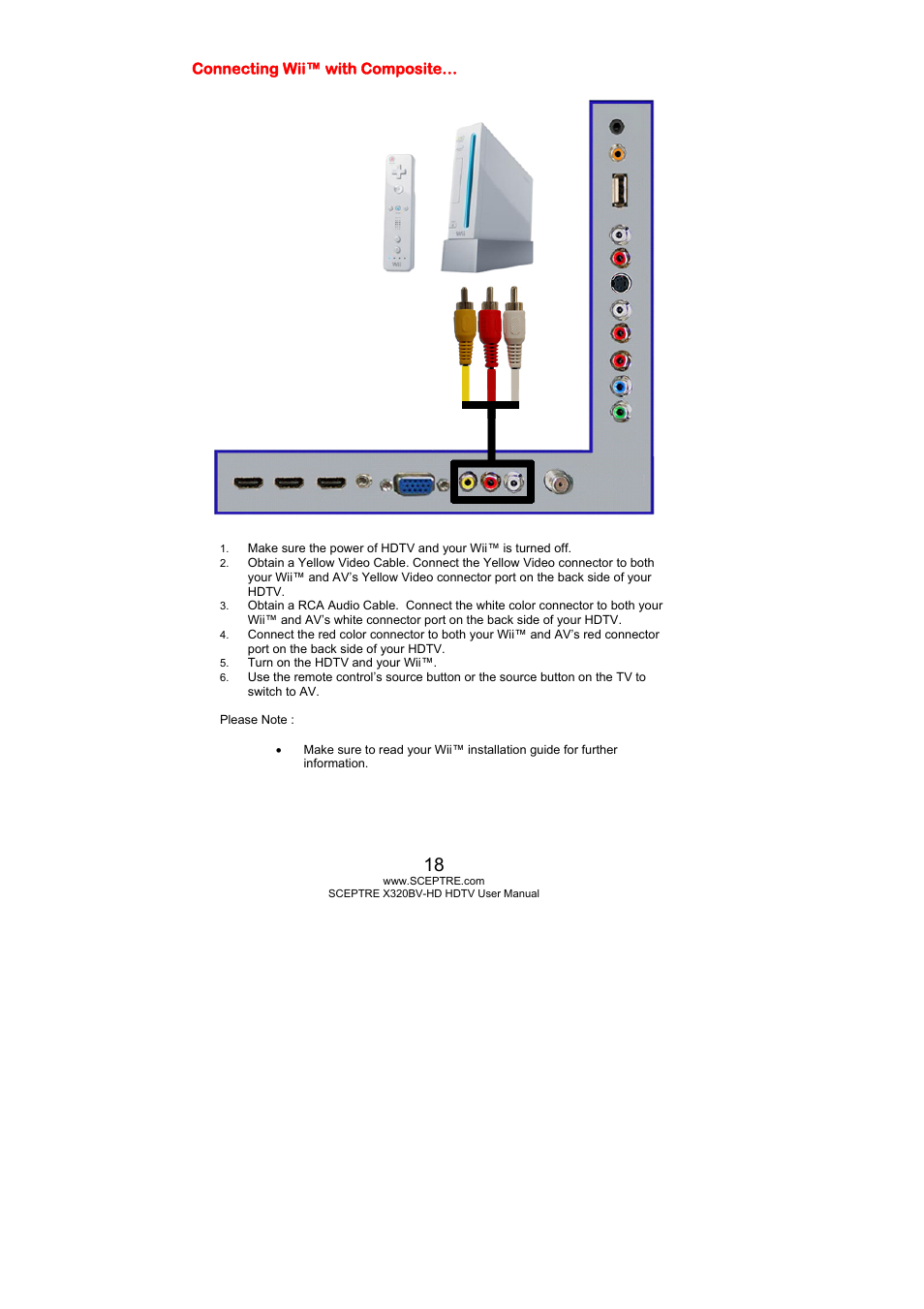 Sceptre X320BV-HD User Manual | Page 18 / 55