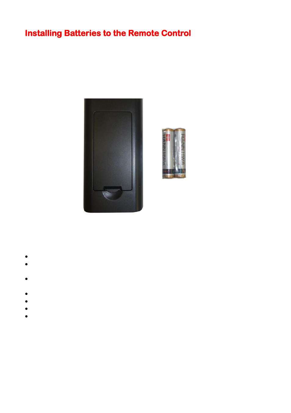 Installing batteries to the remote control | Sceptre X325BV-FHDU User Manual | Page 16 / 52