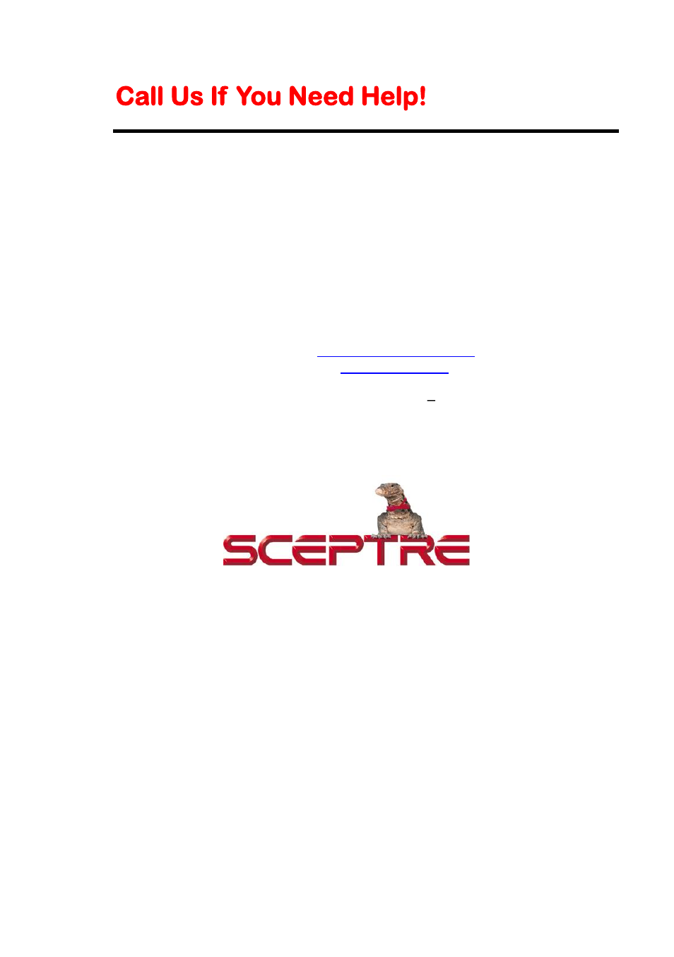 Call us if you need help | Sceptre X405BV-FHD3 User Manual | Page 45 / 51