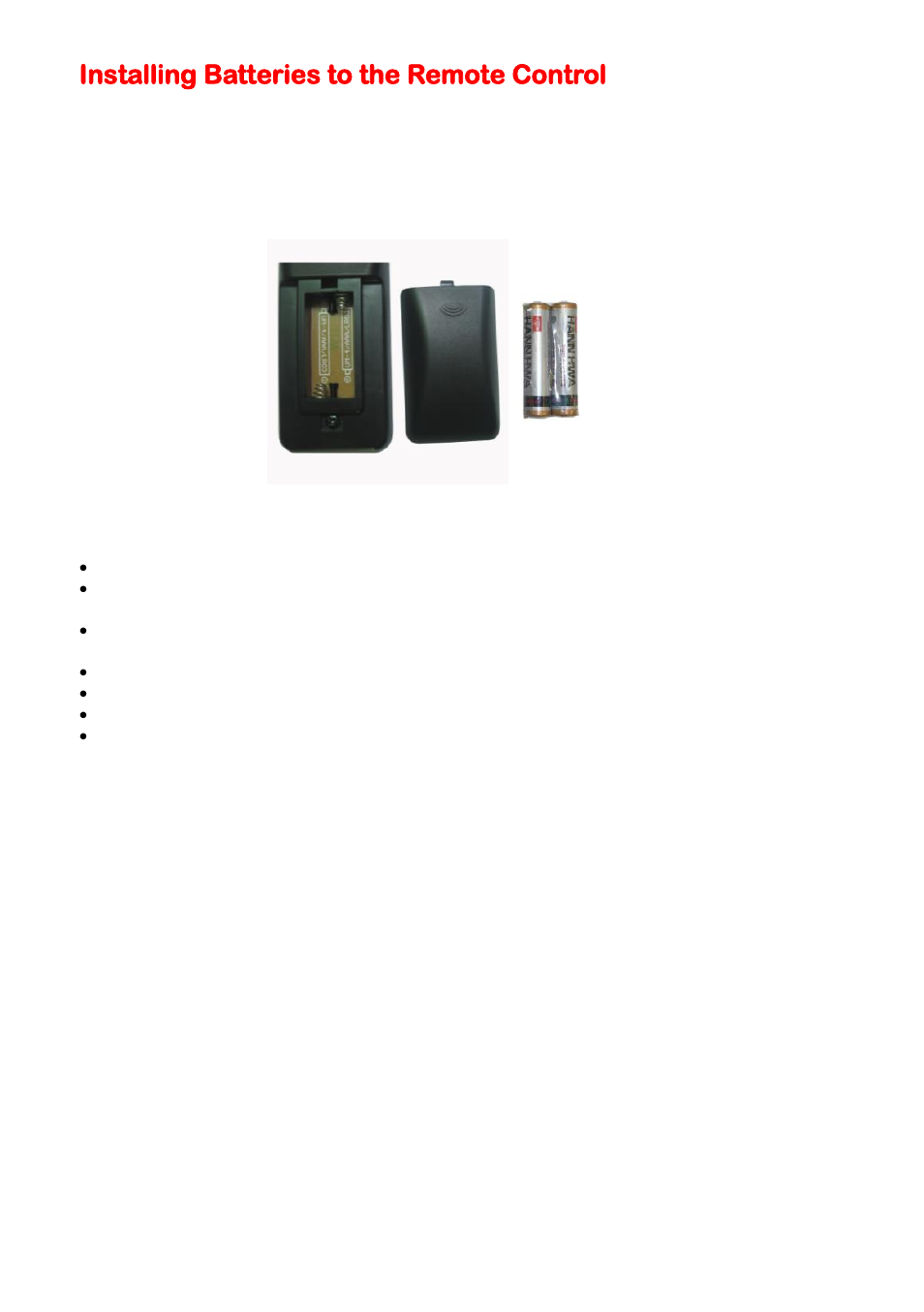 Installing batteries to the remote control | Sceptre X405BV-FMDU User Manual | Page 16 / 56