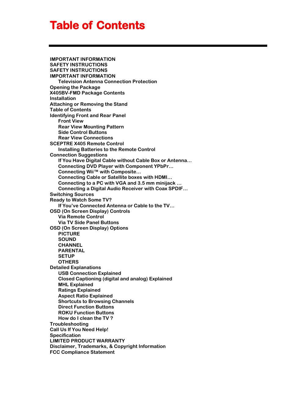 Sceptre X405BV-FMDU User Manual | Page 9 / 56