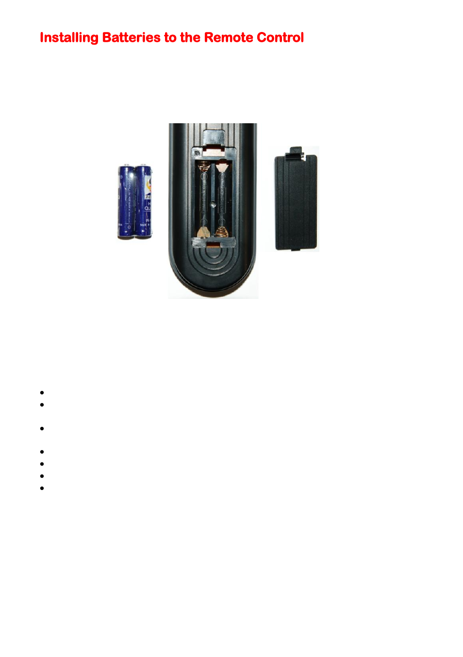 Installing batteries to the remote control | Sceptre X409BV-FHDU User Manual | Page 16 / 52