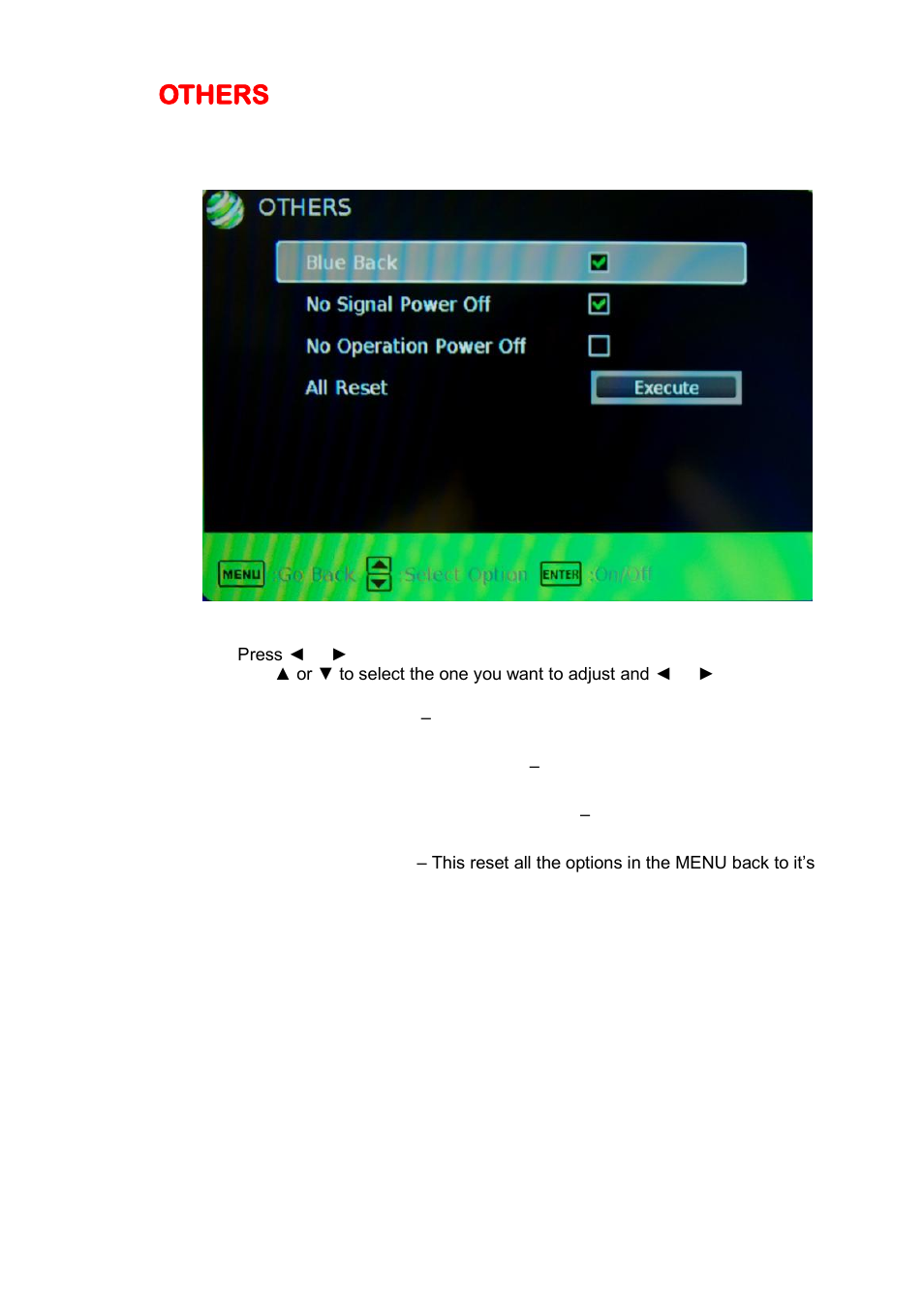 Others | Sceptre X409BV-FHDU User Manual | Page 35 / 52