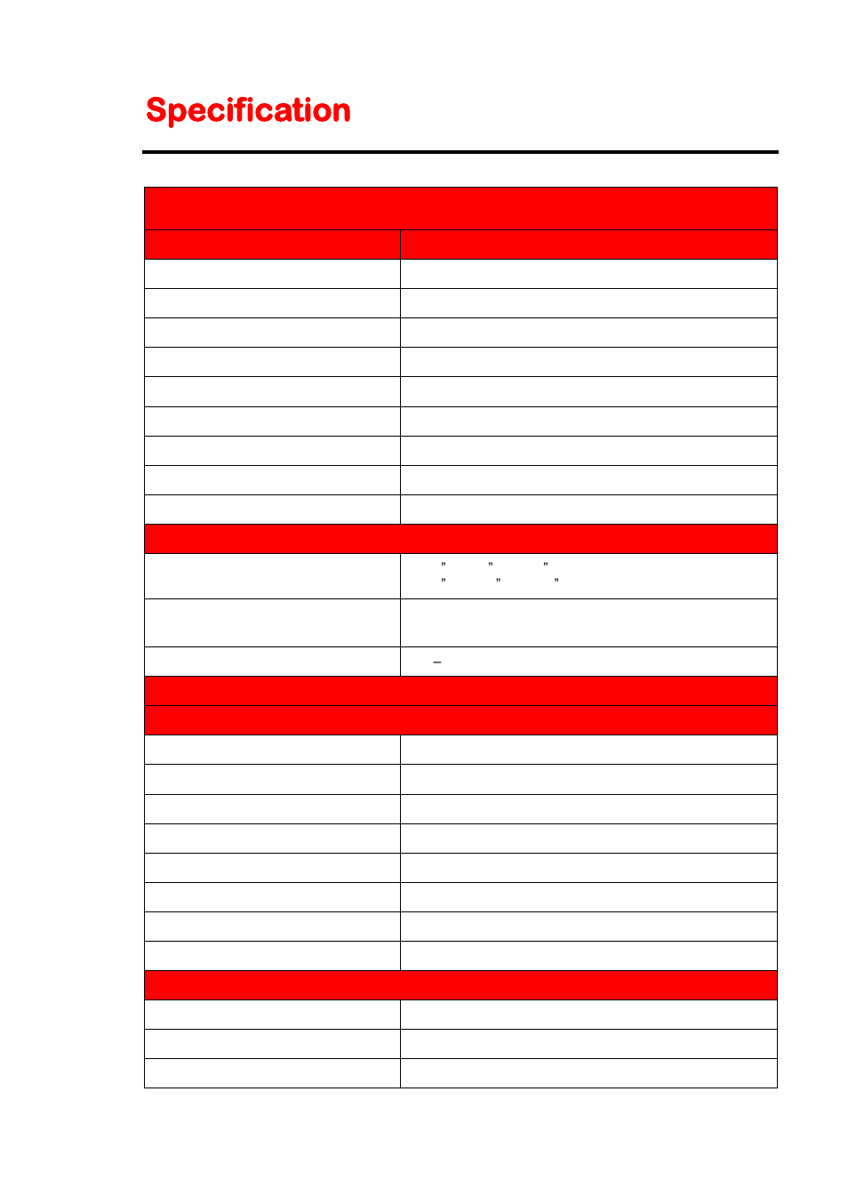 Specification | Sceptre X409BV-FHDU User Manual | Page 47 / 52