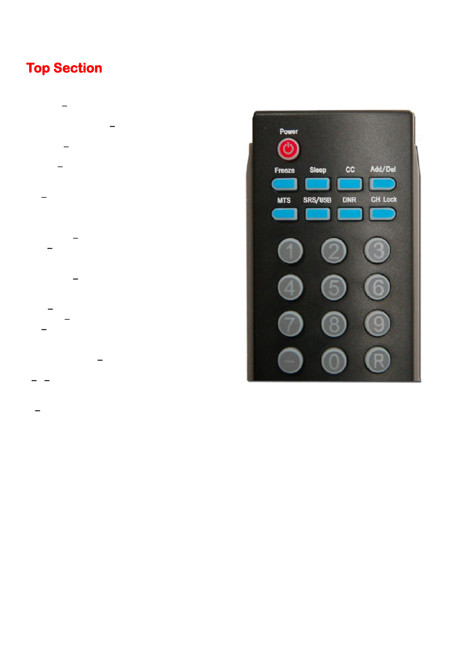 Top section | Sceptre X420BV-F120 User Manual | Page 14 / 52
