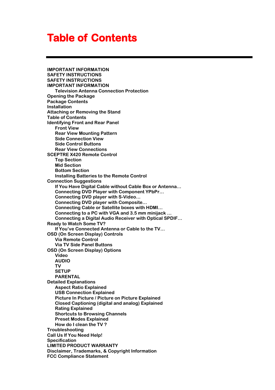 Sceptre X420BV-F120 User Manual | Page 9 / 52