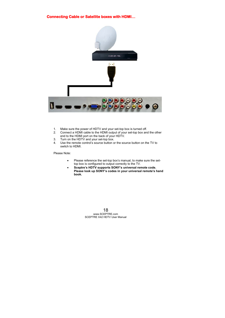 Sceptre X420BV-FHD User Manual | Page 18 / 54