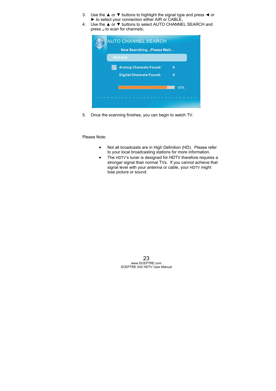 Sceptre X420BV-FHD User Manual | Page 23 / 54