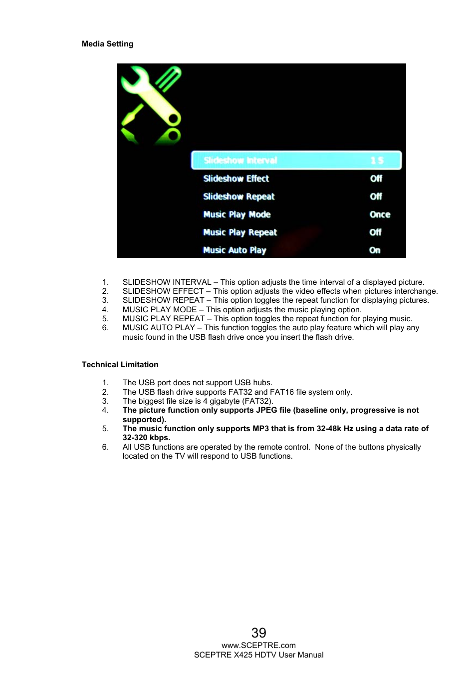 Sceptre X425BV-FHD3 User Manual | Page 39 / 55