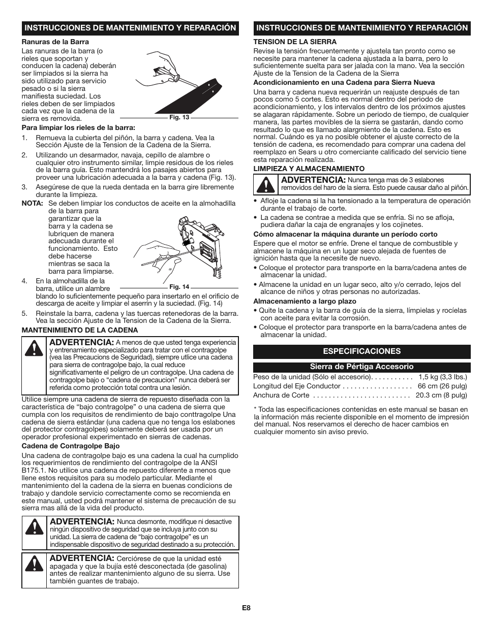 Craftsman 316.79246 User Manual | Page 16 / 20