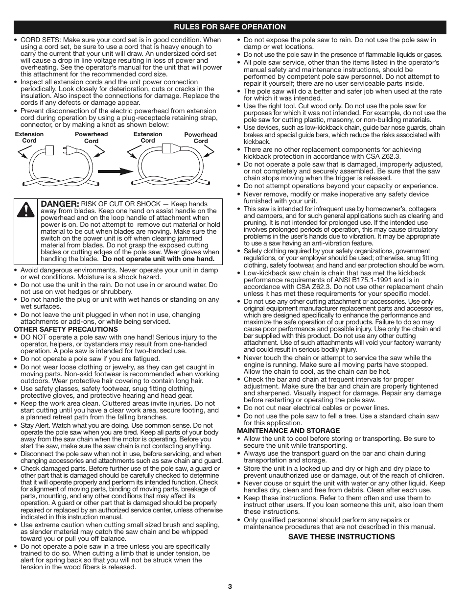 Craftsman 316.79246 User Manual | Page 3 / 20