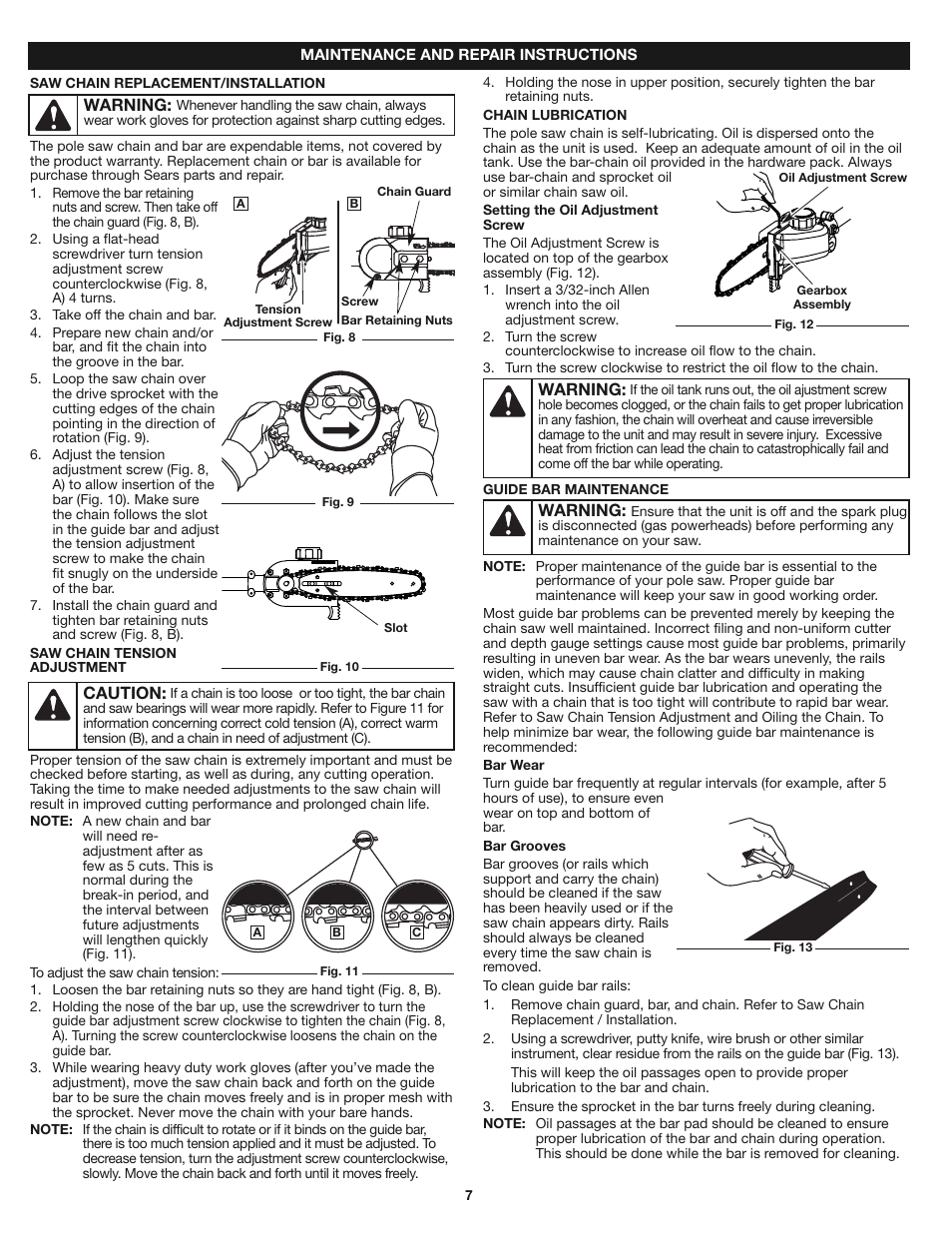 Craftsman 316.79246 User Manual | Page 7 / 20