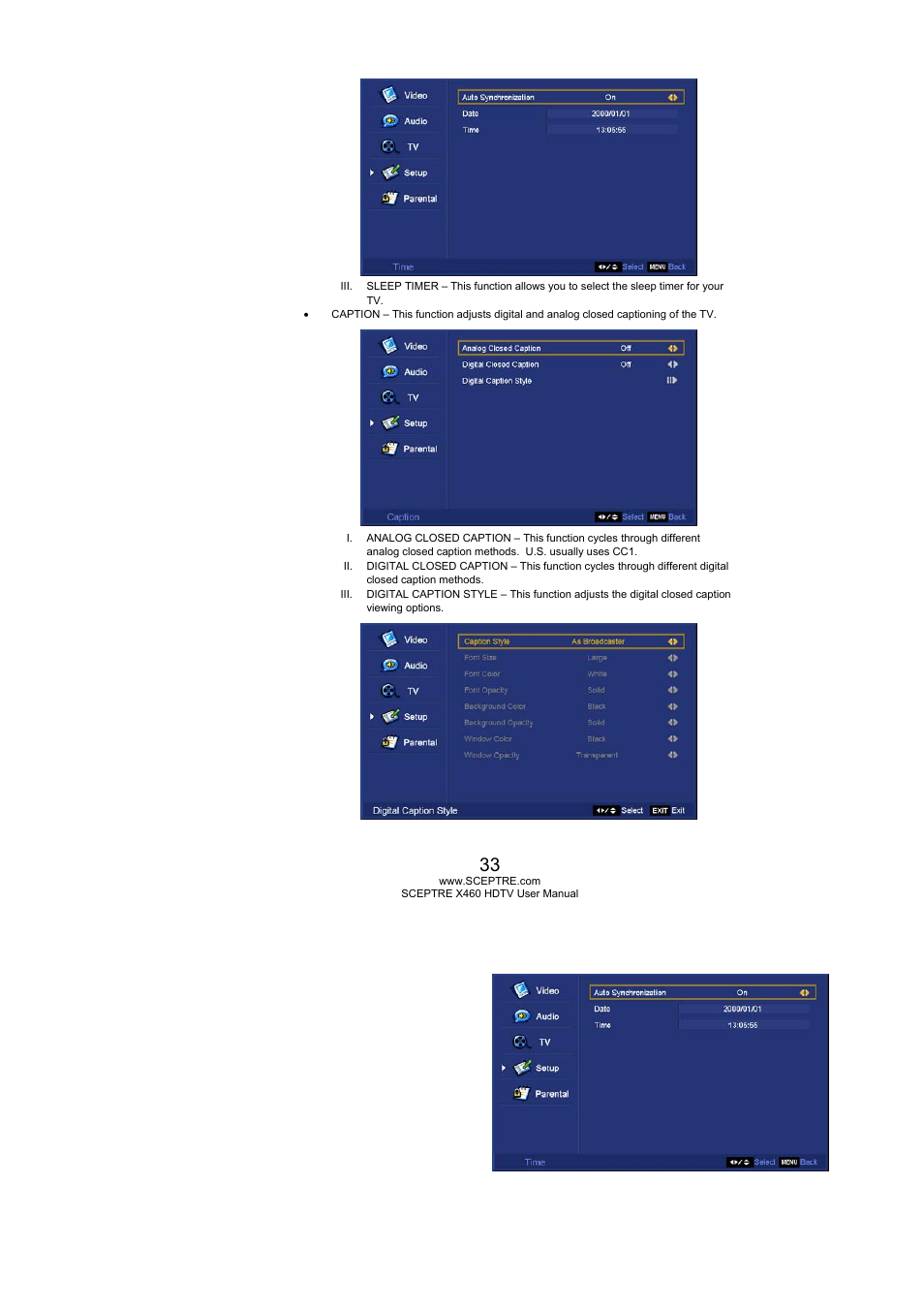 Sceptre X460PV-F120 User Manual | Page 33 / 52