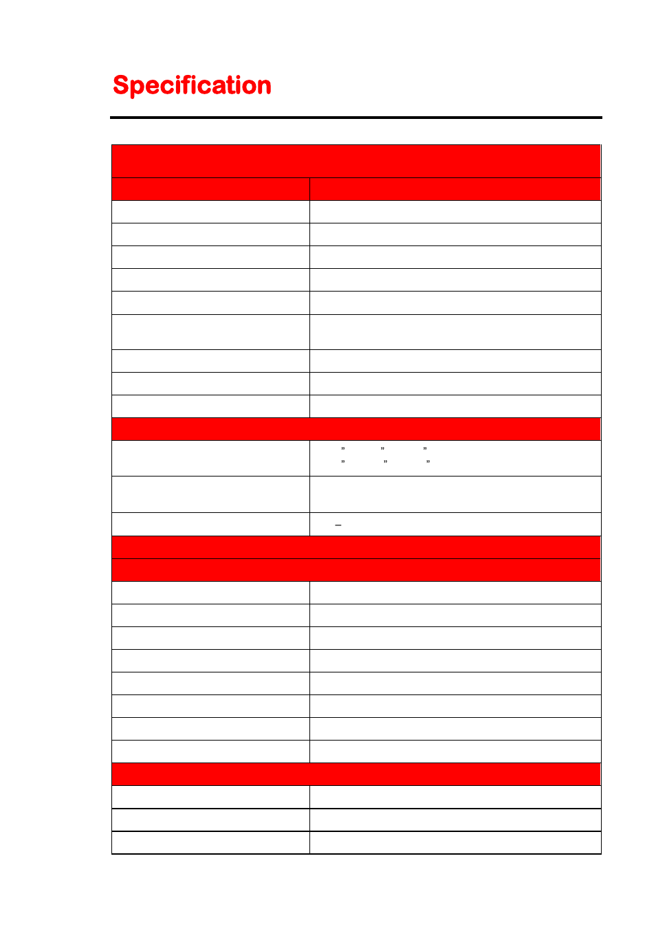 Specification | Sceptre X505BV-FHDU User Manual | Page 49 / 54