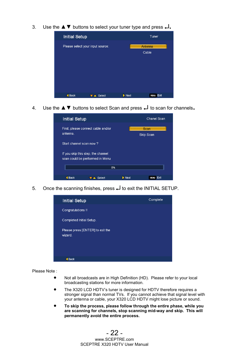 Sceptre X320BV-ECO User Manual | Page 22 / 49
