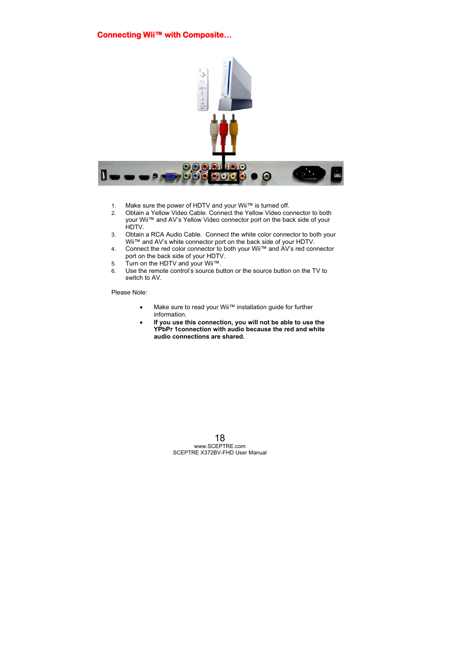 Sceptre X372BV-FHD User Manual | Page 18 / 55