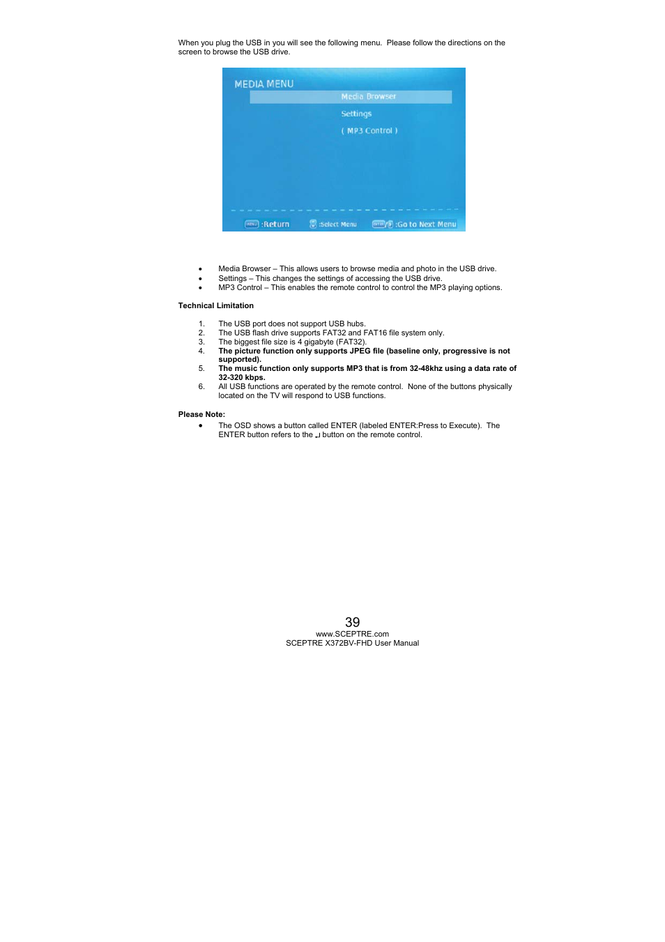 Sceptre X372BV-FHD User Manual | Page 39 / 55