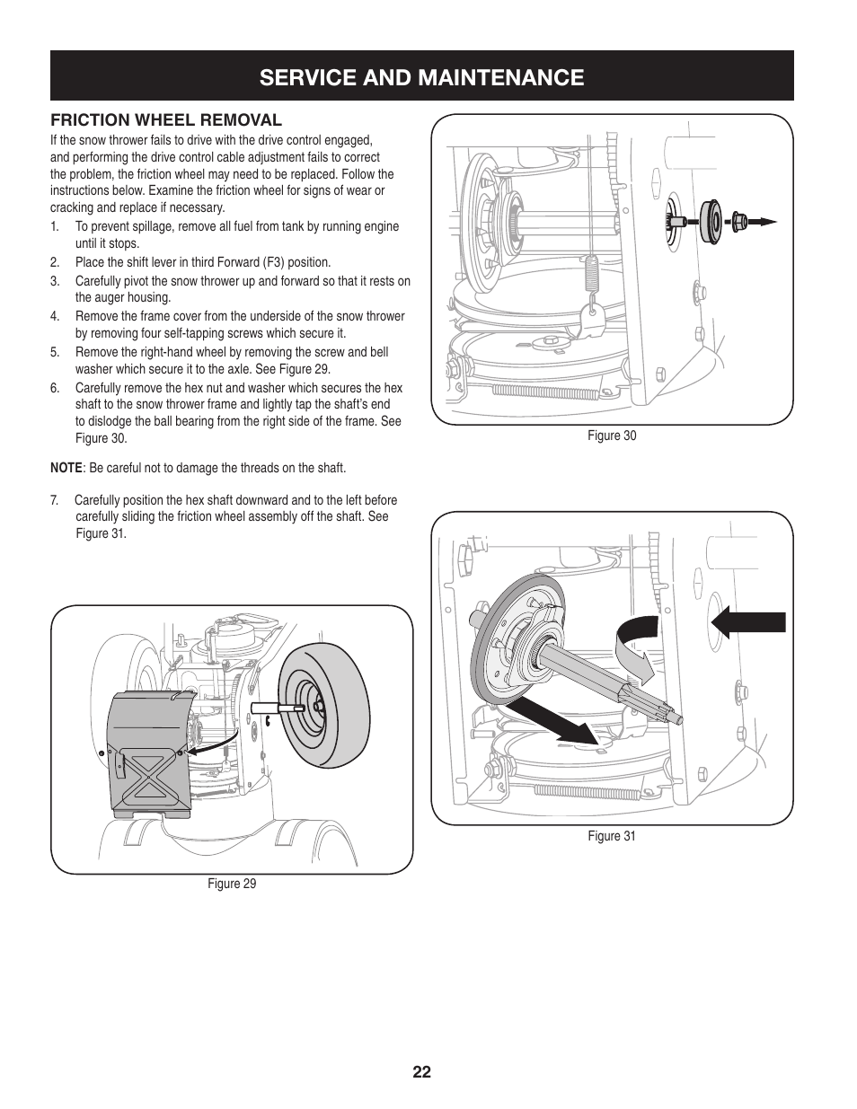 Service and maintenance | Craftsman 247.88955 User Manual | Page 22 / 68