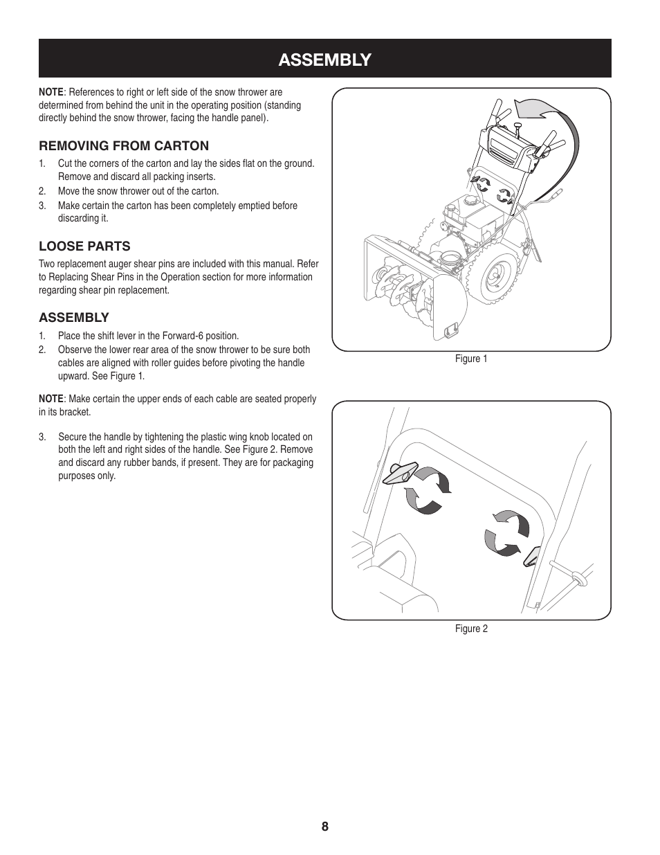 Assembly | Craftsman 247.88955 User Manual | Page 8 / 68