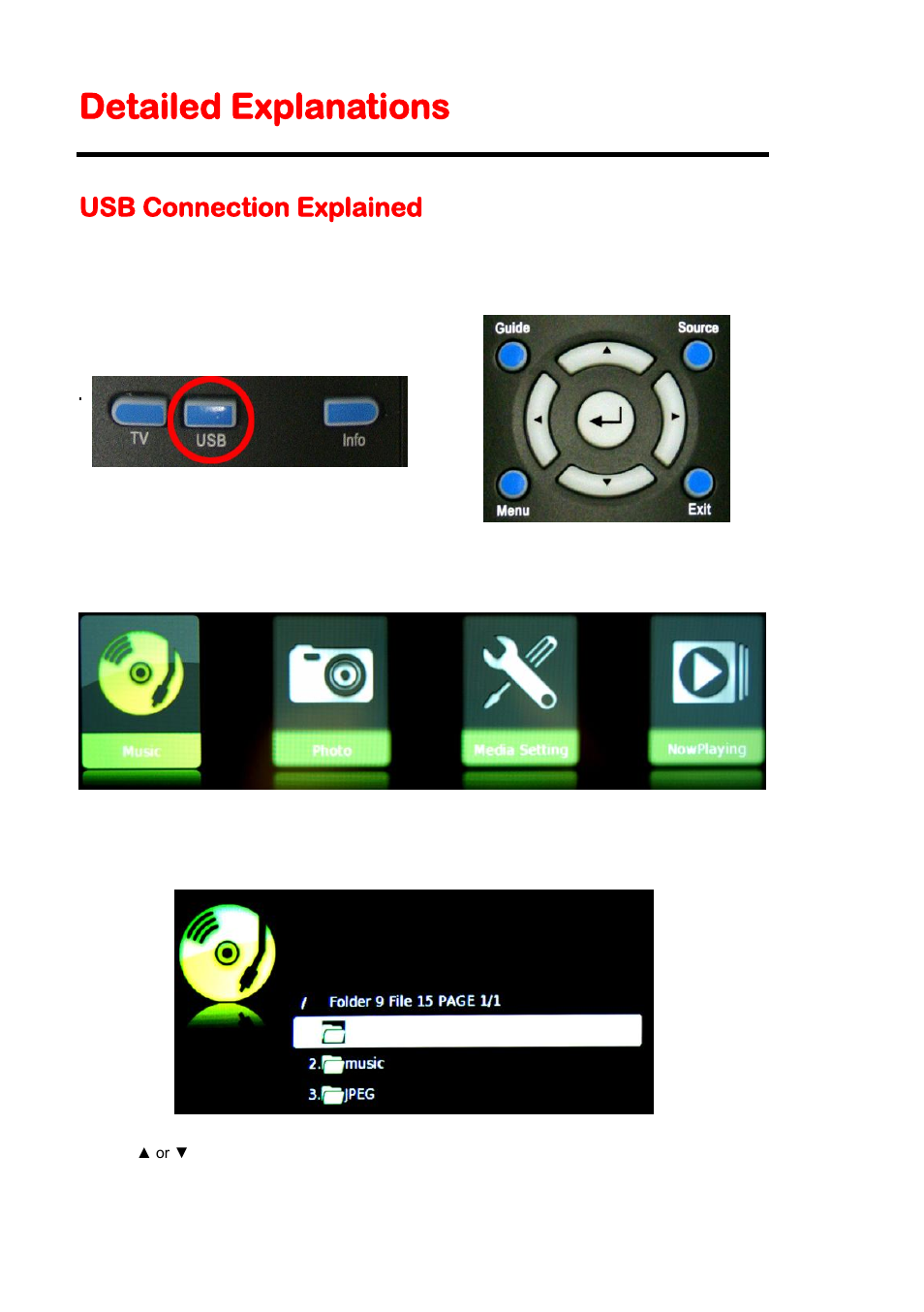 Detailed explanations, Usb connection explained | Sceptre X425BV-FHD User Manual | Page 36 / 52