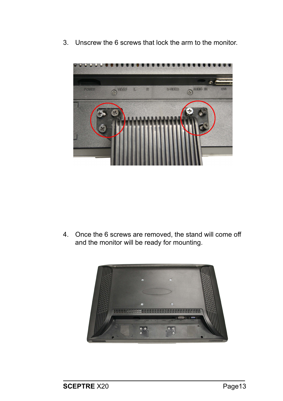 Sceptre X20WG-1080P User Manual | Page 13 / 38