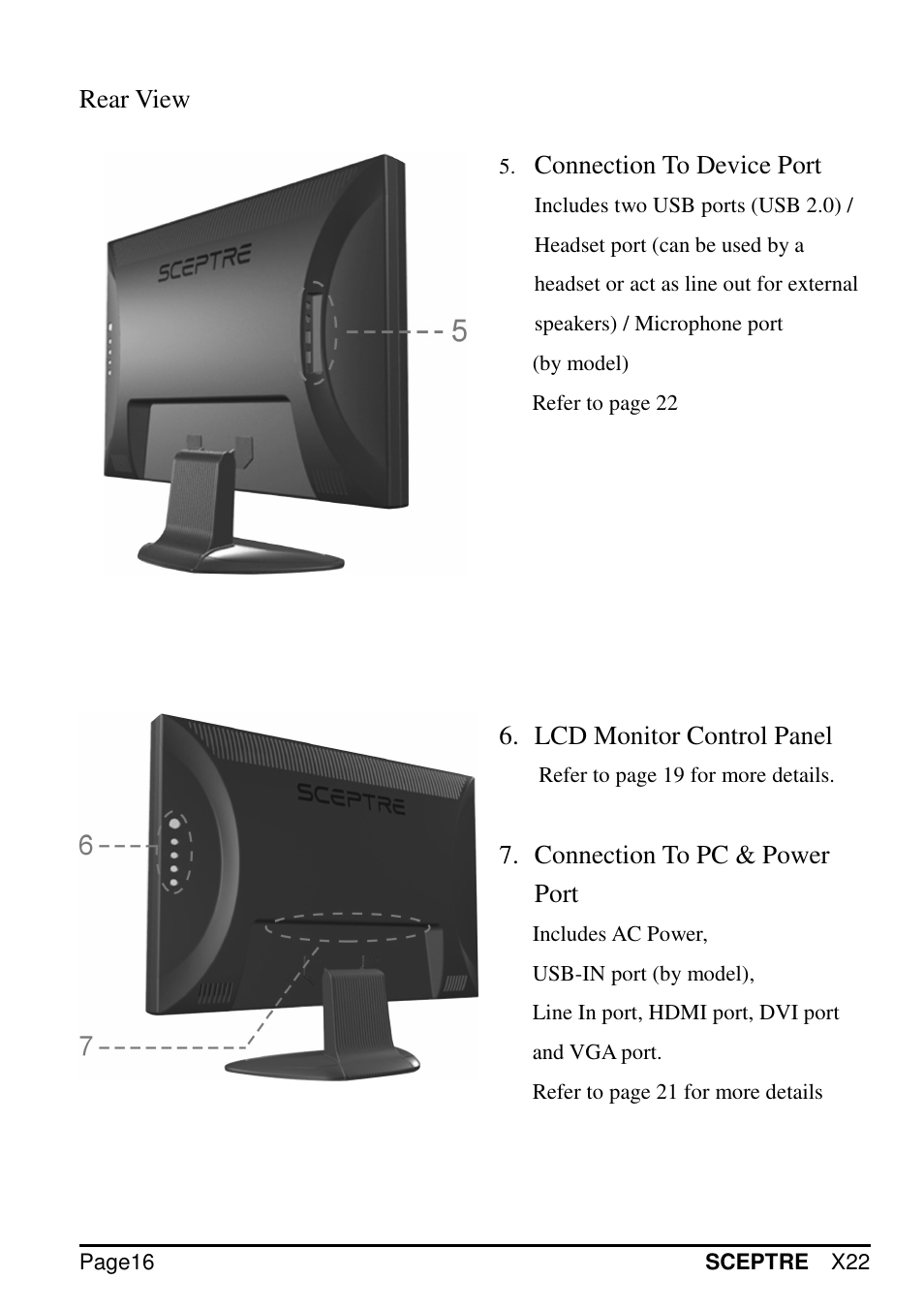 Sceptre X22WG-GAMER User Manual | Page 16 / 42