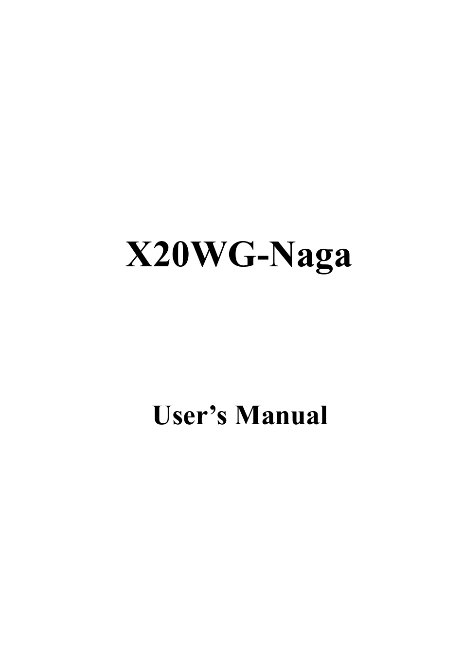 Sceptre X20WG-Naga User Manual | 24 pages