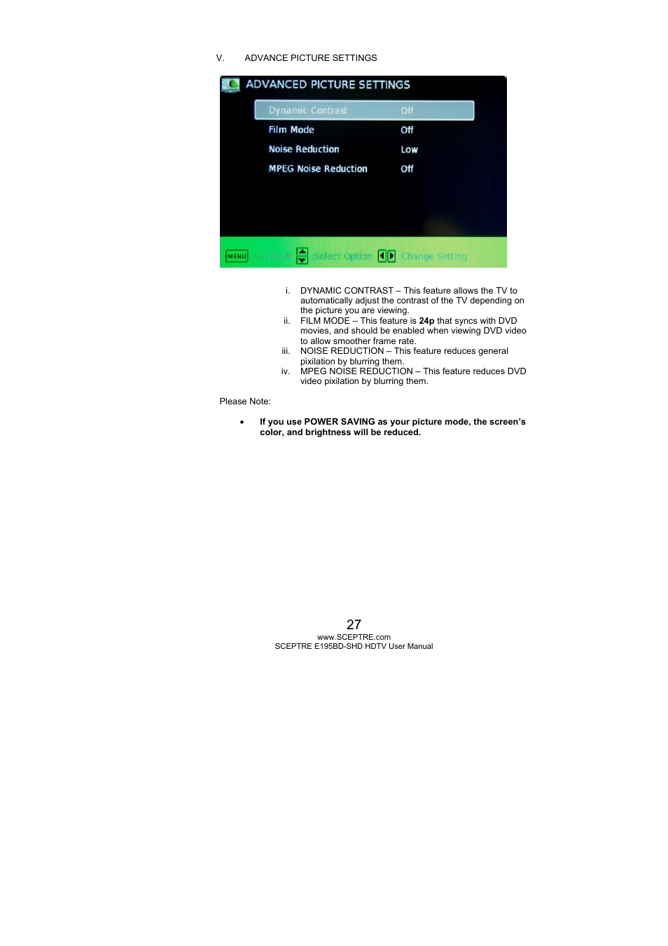 Sceptre E195BD-SHD+ User Manual | Page 27 / 58