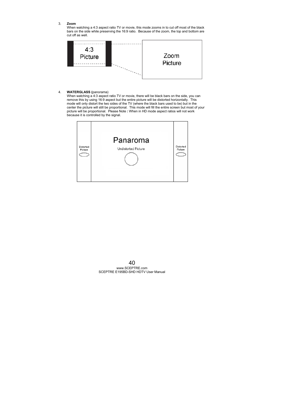 Sceptre E195BD-SHD+ User Manual | Page 40 / 58