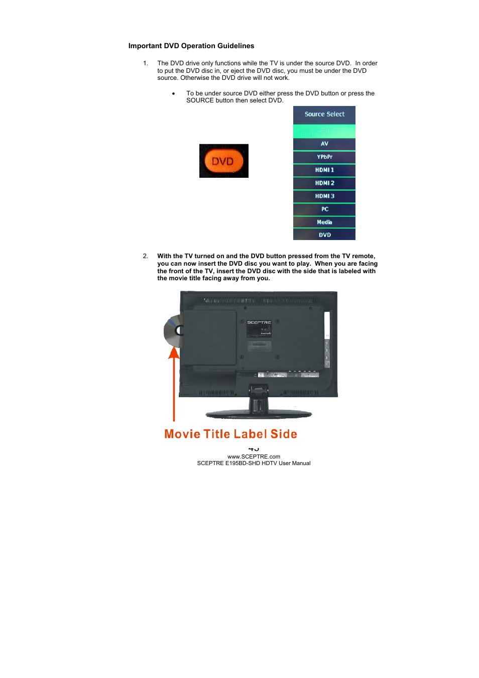 Sceptre E195BD-SHD+ User Manual | Page 43 / 58