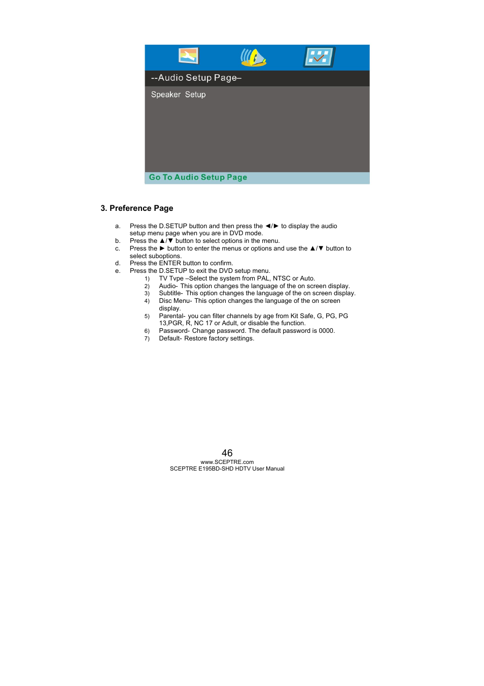 Sceptre E195BD-SHD+ User Manual | Page 46 / 58