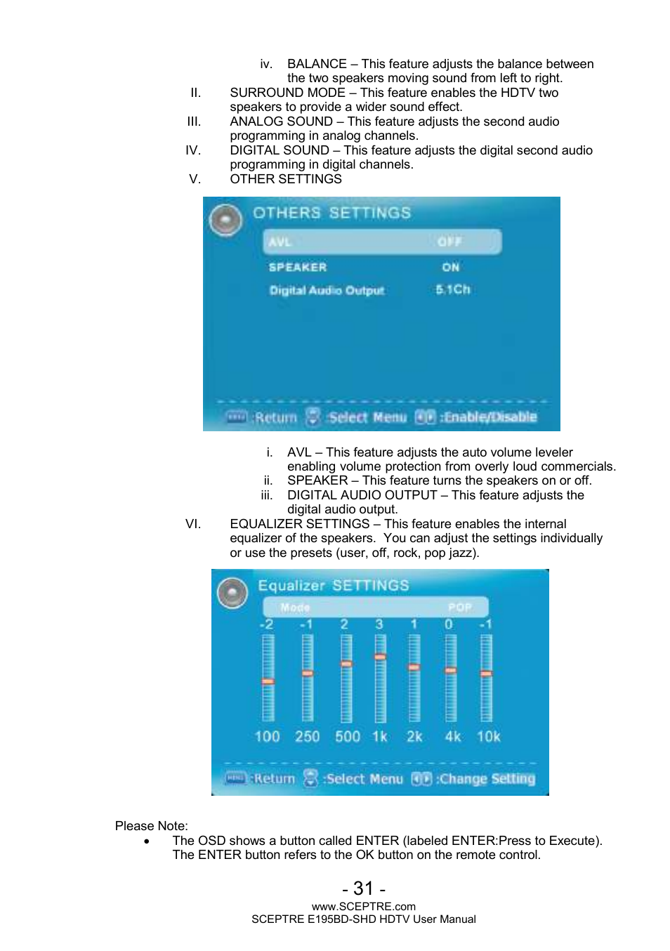 Sceptre E195BD-SHD+ User Manual | Page 31 / 45