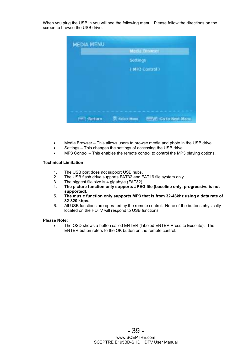 Sceptre E195BD-SHD+ User Manual | Page 39 / 45