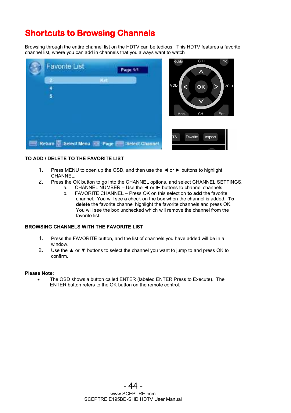 Sceptre E195BD-SHD+ User Manual | Page 44 / 45