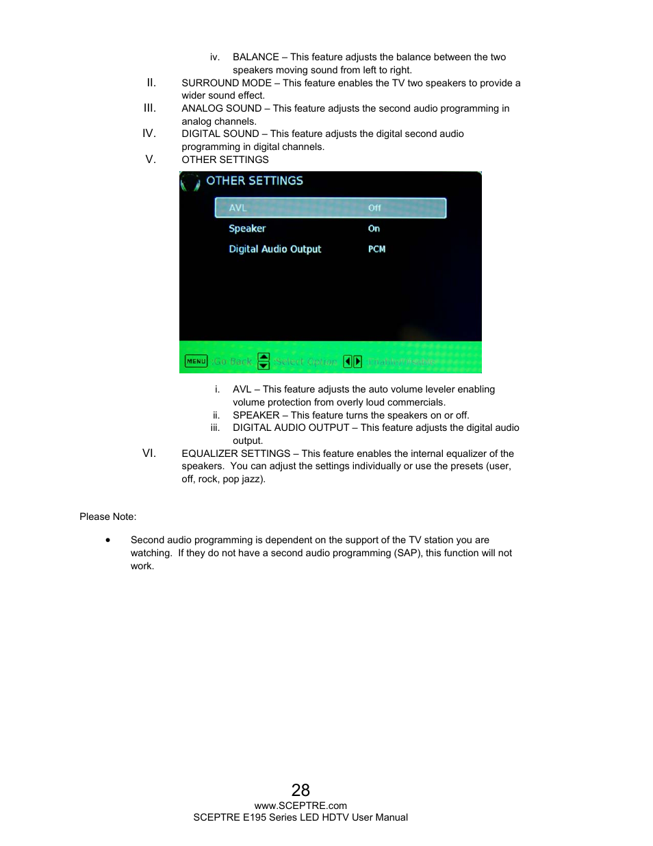 Sceptre E195BD-SHD+ User Manual | Page 28 / 56