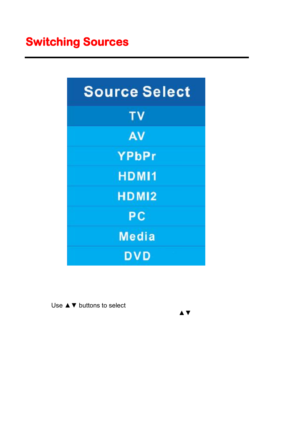 Switching sources | Sceptre E230BD-FHD User Manual | Page 22 / 61