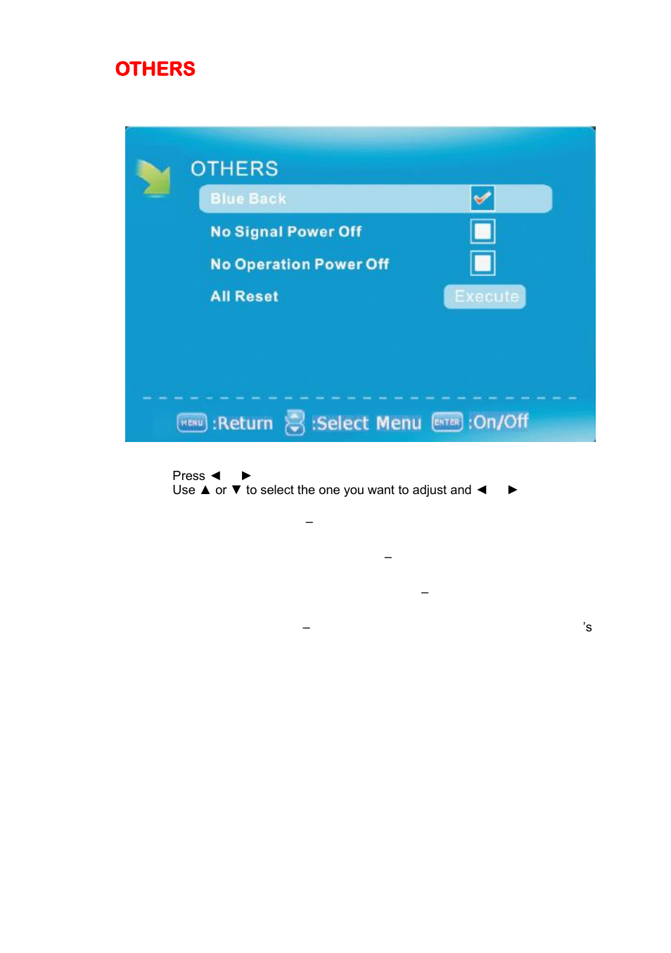 Others | Sceptre E230BD-FHD User Manual | Page 37 / 61